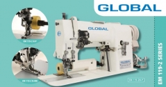 Maquina de costura ponto aberto com lamina Global EM 119-2 N-MK