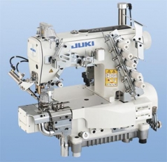 Maquina de costura de aparar bainhas JUKI MF-7923D-H23-B56-UT57/MC37/SC921BN /CP18B, com bancada e tampo nacional