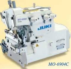 Máquina de costura Juki MO6904C-0E6-307 1agulha 3 fios, com motor servo, tampo e bancada nacional