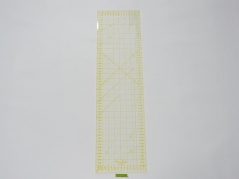 Regua Quilting, 160x600 mm, escala métrica, amarela