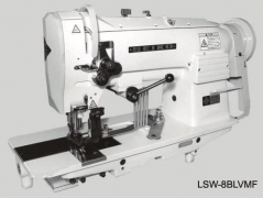 Maquina de costura de triplo arrasto de afitar Seiko SLW 8BLVMF 14MM, com tampo, bancada e motor