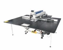 Maquina de costuras programaveis Jack MS-90A-80SXY-F11 com campo de 1400×800mm e corte por laser integrado e tecnologia IOT 4.0