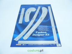 Conjunto de reguas modelismo FASHION DESIGNER KIT - Aluminio