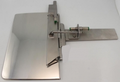 Guia bainhas duplas de abrir 30mm com sopro e suporte especial para maquina de bainhas invisíveis de cortinas Impulsa - CPTex -53