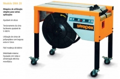 STRAPEX SMA 20 - Máquina semi-automática de cintar com cintas de polipropileno para volumes pequenos ou médios.