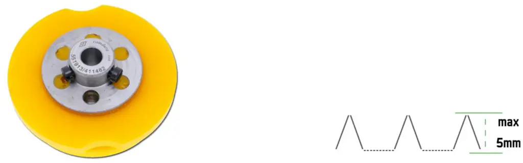 Cam de zigzag ponto invisivel 12 pontos 5 mm Singer 457 EverPeak