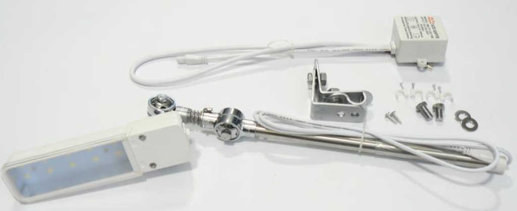 Candeeiro articulado P /  maquina - HM-27T Haimu 10 leds - 5w = CDR22 = CDR02