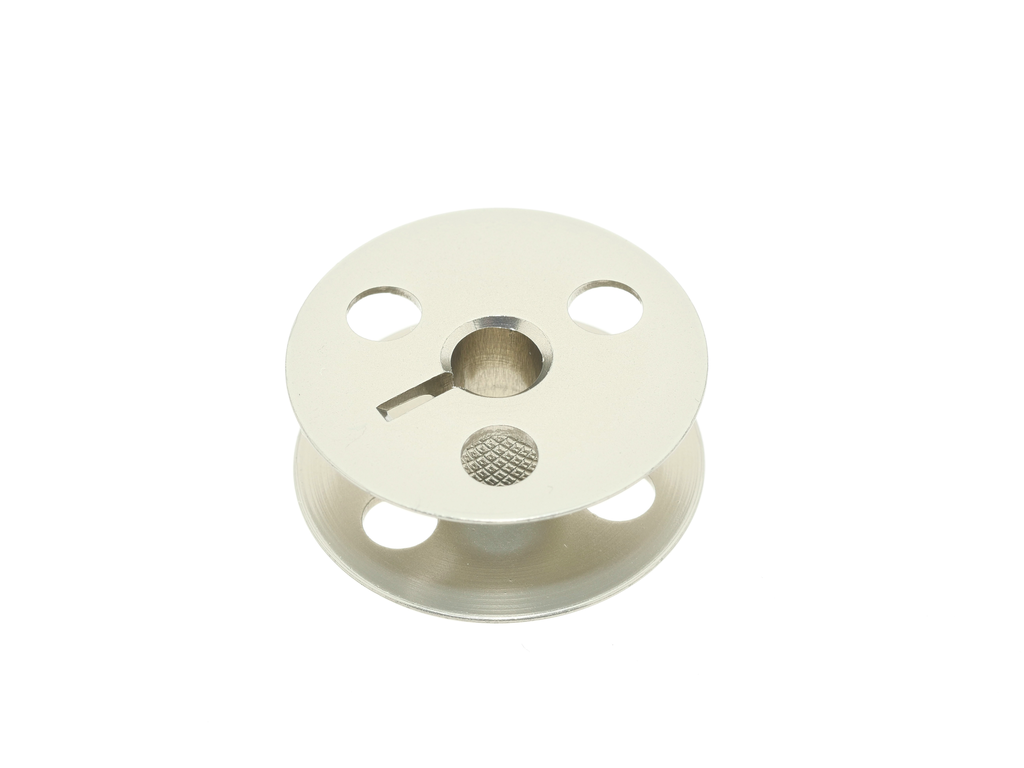 Canela de aluminio grande capacidade Juki 28 x 11.2 x 6 mm 213-34800 = Brother S52490-001 (S52490001) = LT2-2250-B1T