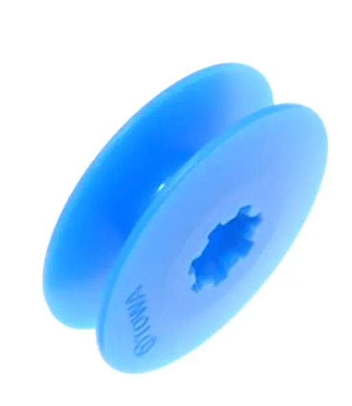 Plastic bobbin for Juki LBH780/LBH1790/LZ2280A, 400-09148, 225-96704 ou B1811-771-000 ( BO-107(P)-BL ) 7.7 x 25.1 x 6mm made in Japan (HS Code 2017- 84529000)