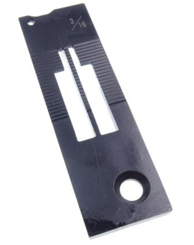 Chapa de agulha  /  espelho maquina 2 agulhas 3 / 16 - 4.8mm Juki LH-3528A-7  /  LH-3568A-7