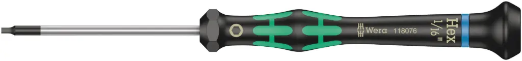 Chave de agulhas umbrako 1,6mm (1 / 16) Wera Hex-Plus 1 / 16" x 60 mm   = 05118076001