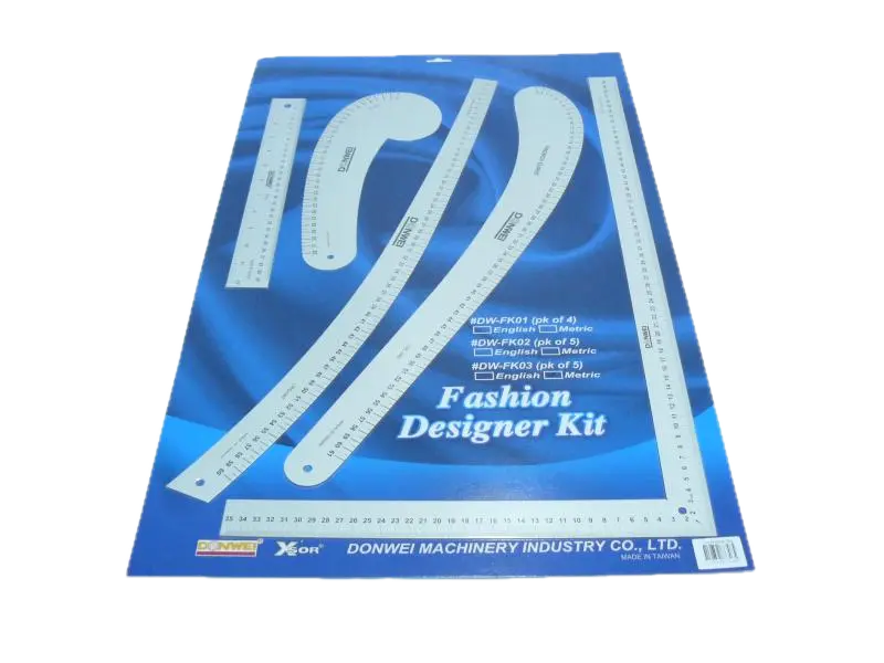 Conjunto de reguas modelismo FASHION DESIGNER KIT - Aluminio