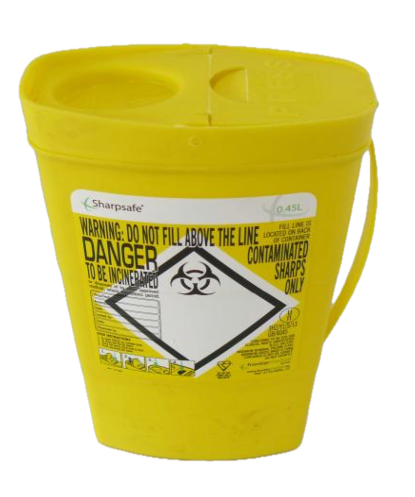 Deposito para objectos afiados 0.45lt