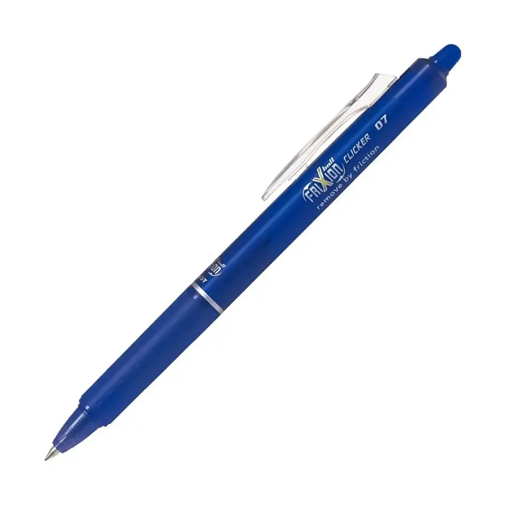 Esferografica clicker Frixion Pilot 0.7mm ( Sai com vapor ) Azul Claro