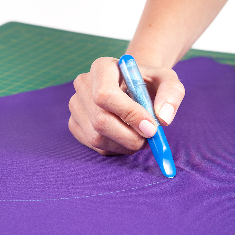 Lapis riscador de pó azul alfaiate