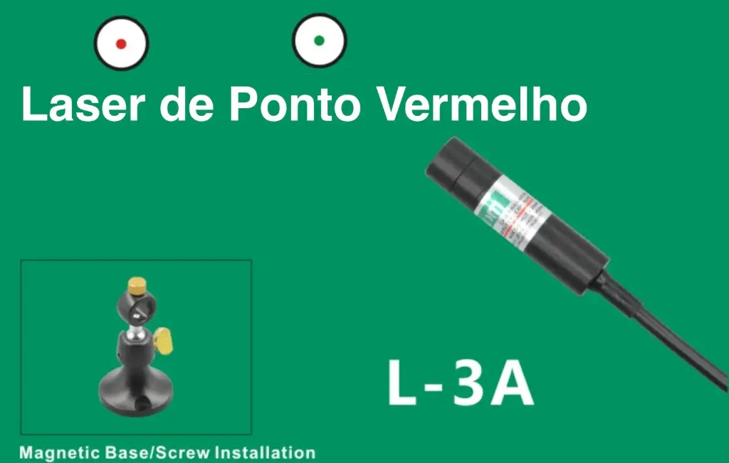 Laser de ponto regulavel