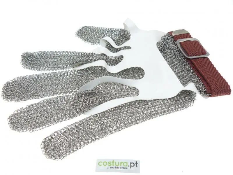 Luva metalica pequena (Tamanho XXS) Castanha