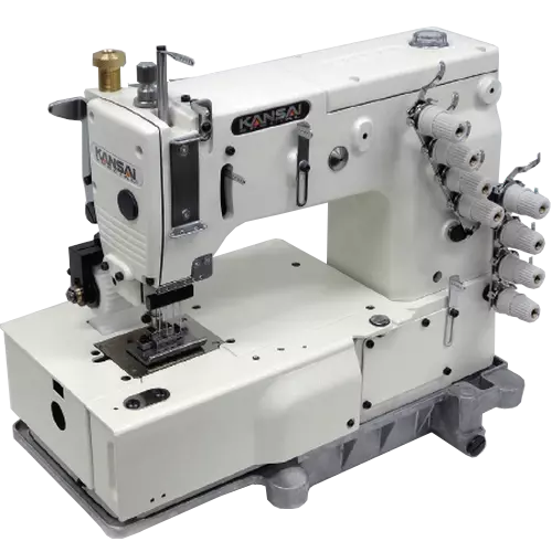 Maquina de costura Kansai Special DFB1404WB-1 / 4-1-1 / 4 com motor servo 