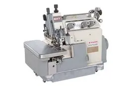 Maquina de costura corte e cose arrasto superior Pegasus EXT3216H-A05 / 535K-5X5 / Z054 / PT , com tampo, bancada e motor servo