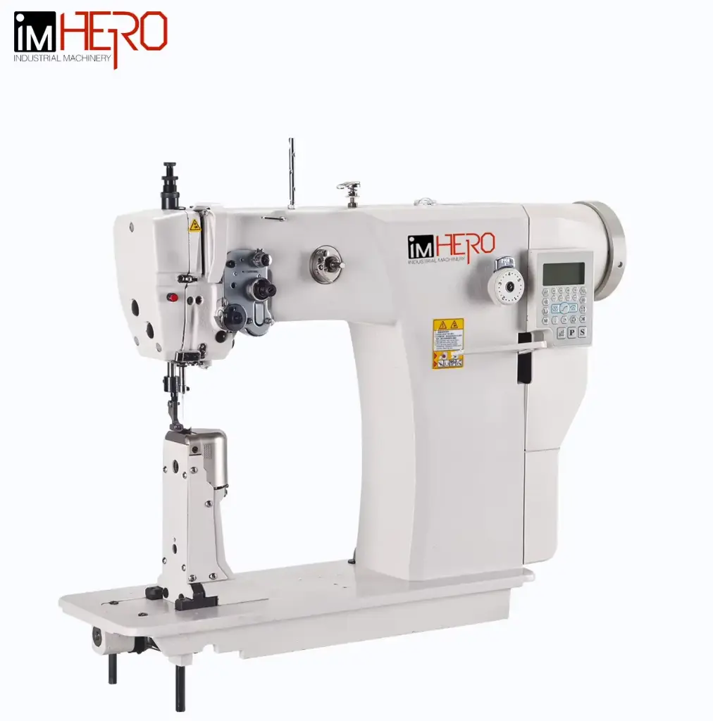 Maquina de costura de coluna duplo arrasto electrónica para coser a suadeira