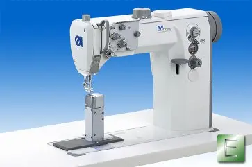Maquina de costura triplo arrasto de coluna de uma agulha Durkopp Adler 868-190020 ECO E3 / 0 / 9 com tampo, bancada e motor