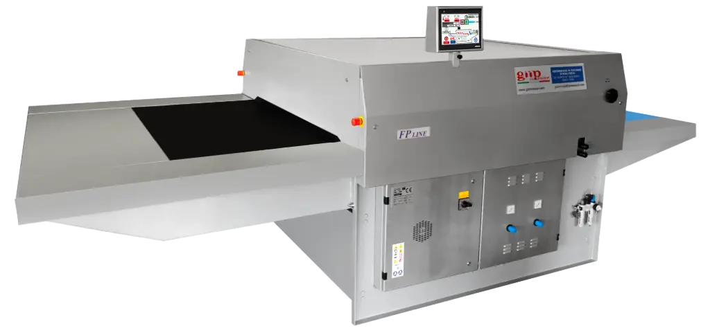 Maquina termocolagem de colar entretela de tapete rotativo Giemmepi FP1600T