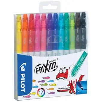 Pack de 12 Canetas Feltro Frixion Pilot (Sai com vapor)