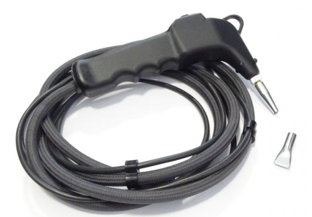 Pistola para vapor com bico substituível, com cabo de 2.3mt e tubo de vapor de 2mt