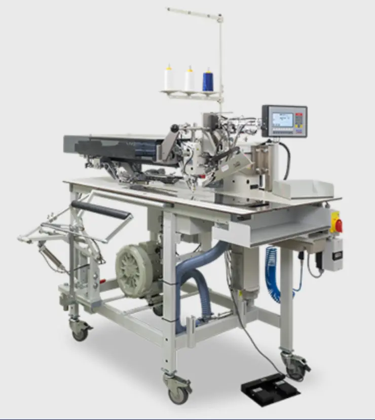 Posto automático ASS 3050, com aspiração, empilhador, 2 fotocelulas e conjunto de costura de 12mm de barra fixa