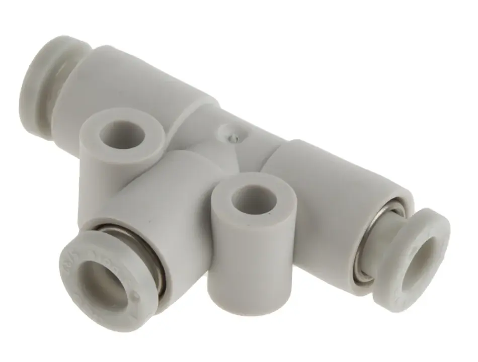 Racor SMC em T tubo 4mm