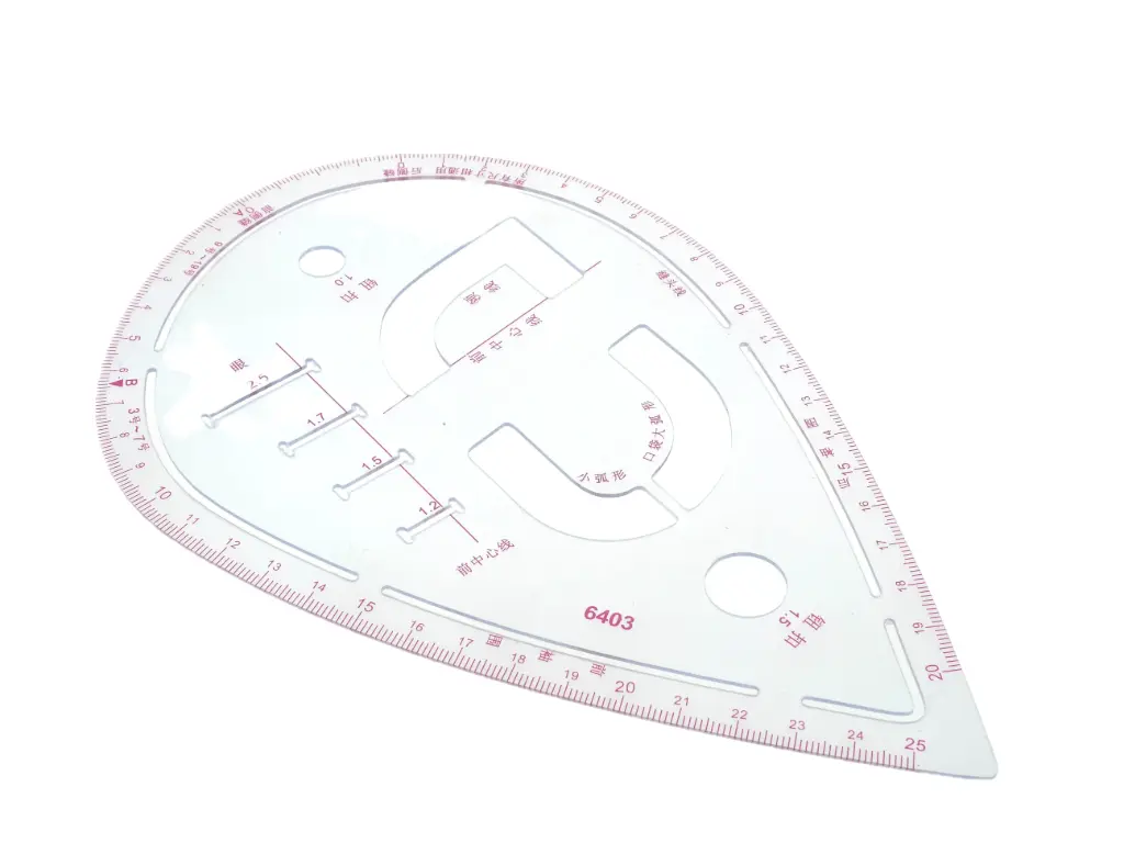 Regua curva modelismo lagrima
