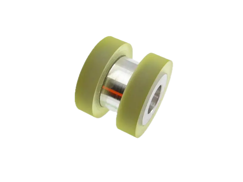 Roda de borracha liso com rasgo para puller ( 32x26 )