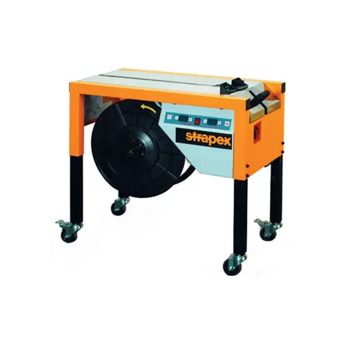 STRAPEX SMA 20 - Máquina semi-automática de cintar com cintas de polipropileno para volumes pequenos ou médios.