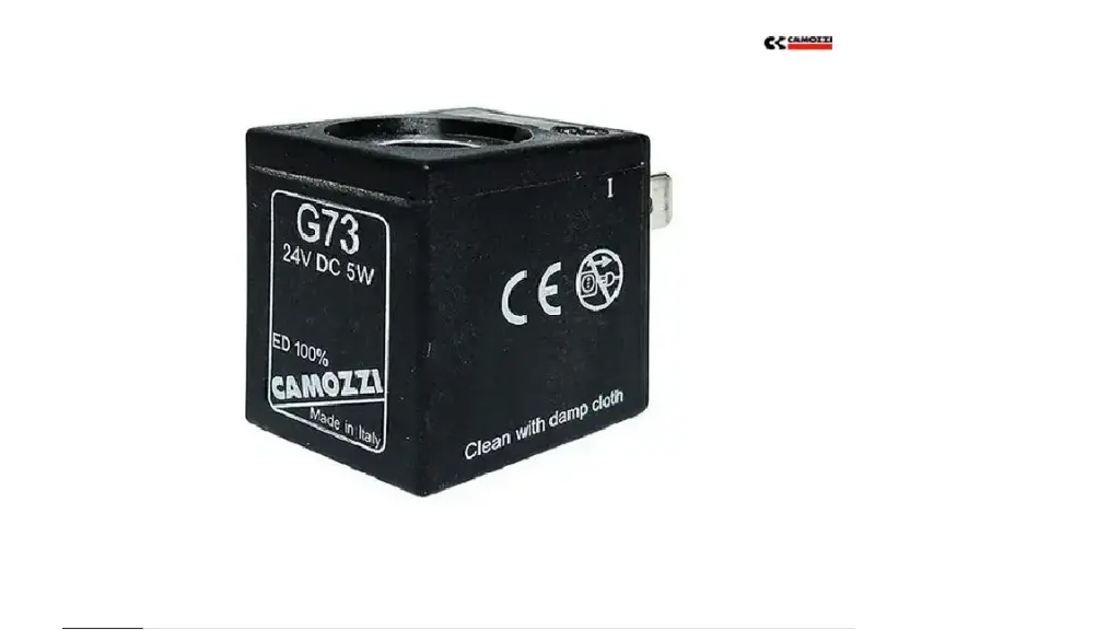 Solenoide Camozzi G73  /  U73 - 24V DC 5w