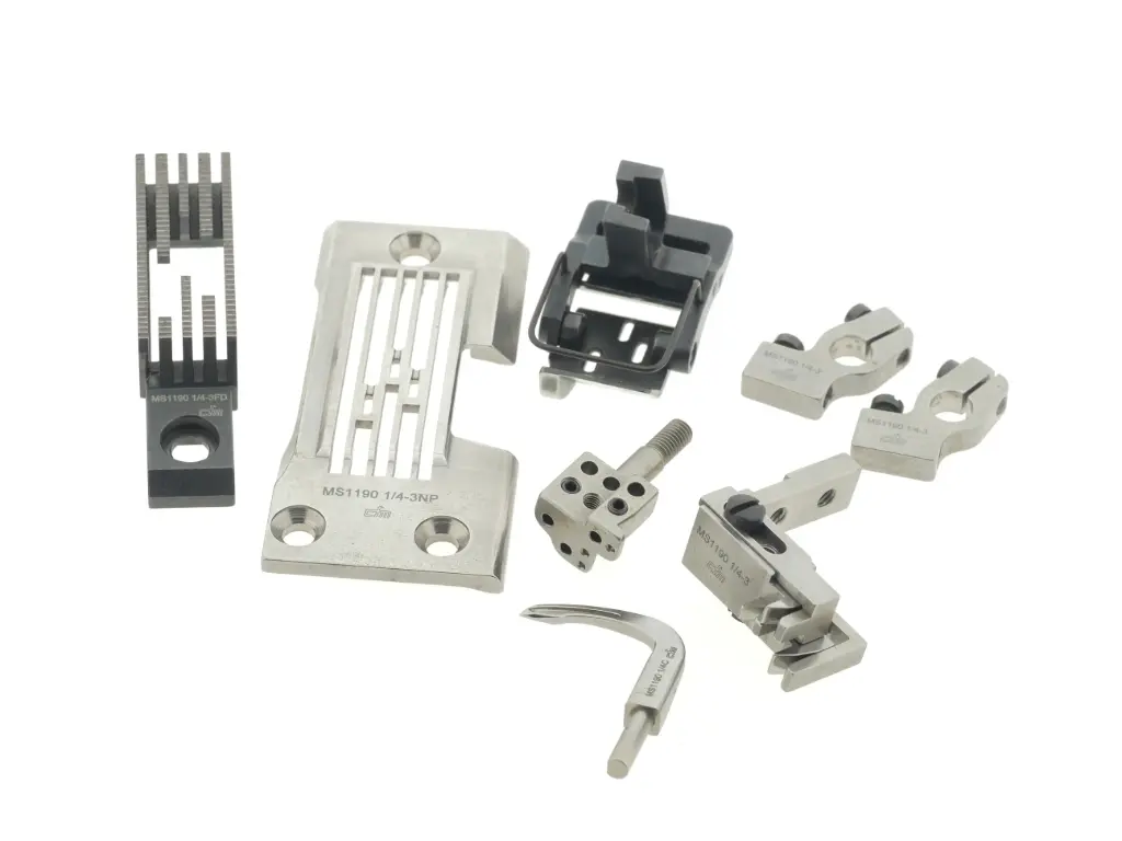 Transformação 3 agulhas 1 / 4 - 6.4mm Juki MS1190 para finos EverPeak CF