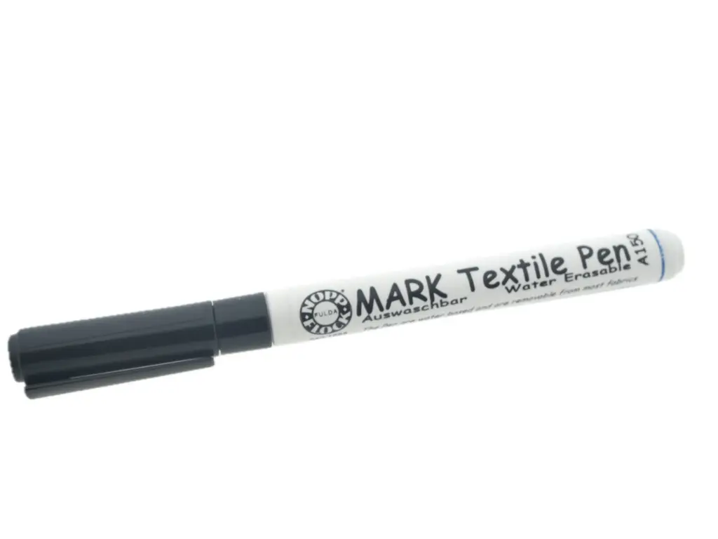 Mark Textile Pen A 150 - azul, resistente á lavagem, com uma largura de linha de 0,5 mm Flockenhaus