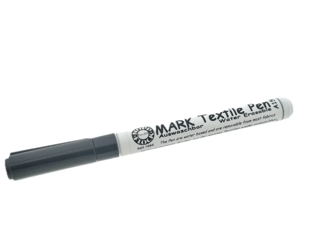 Mark Textile Pen A 150 - Cinza, apagável com água, com uma largura de linha de 0,5 mm Flockenhaus