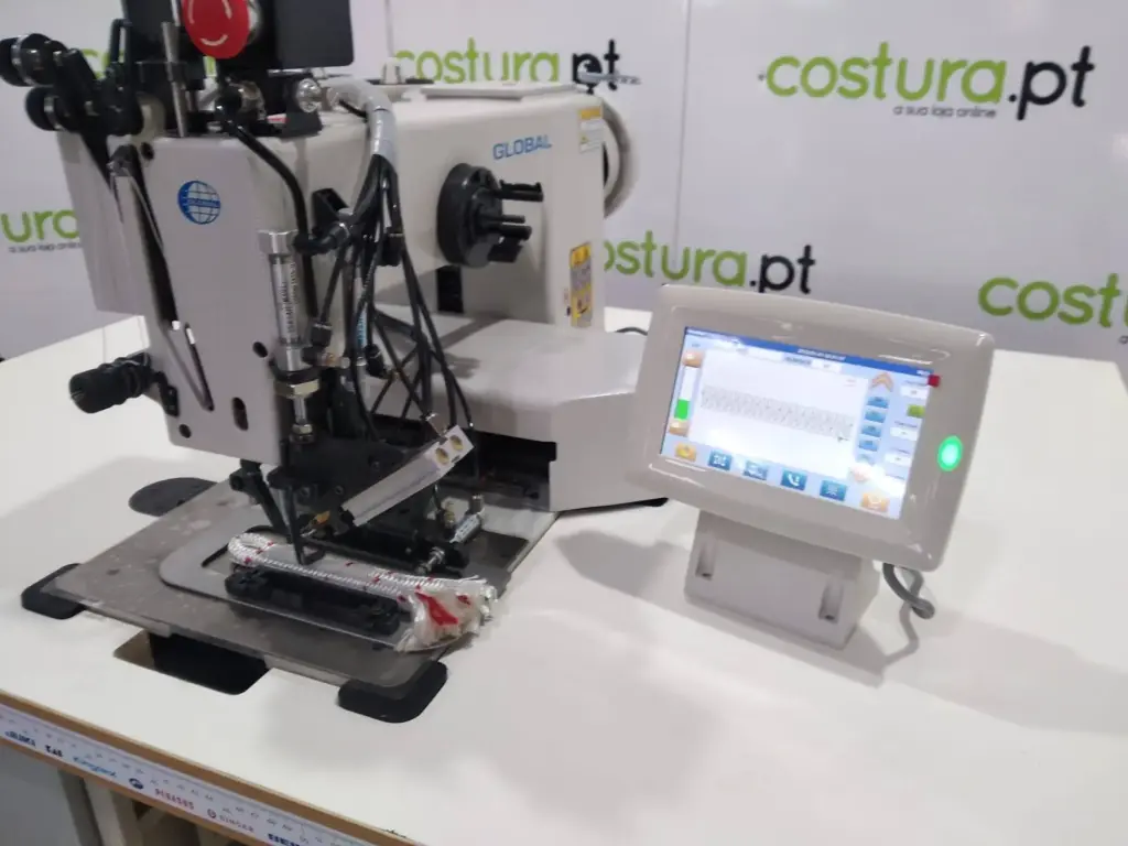 Maquina de costura programavel Global BT13060 HTB, para costuras Extra-grossas