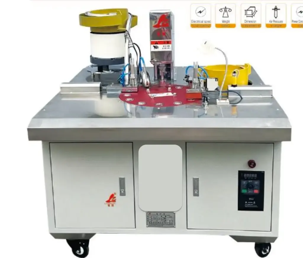 Maquina de forrar botoes em modo automatico LZ-6-1