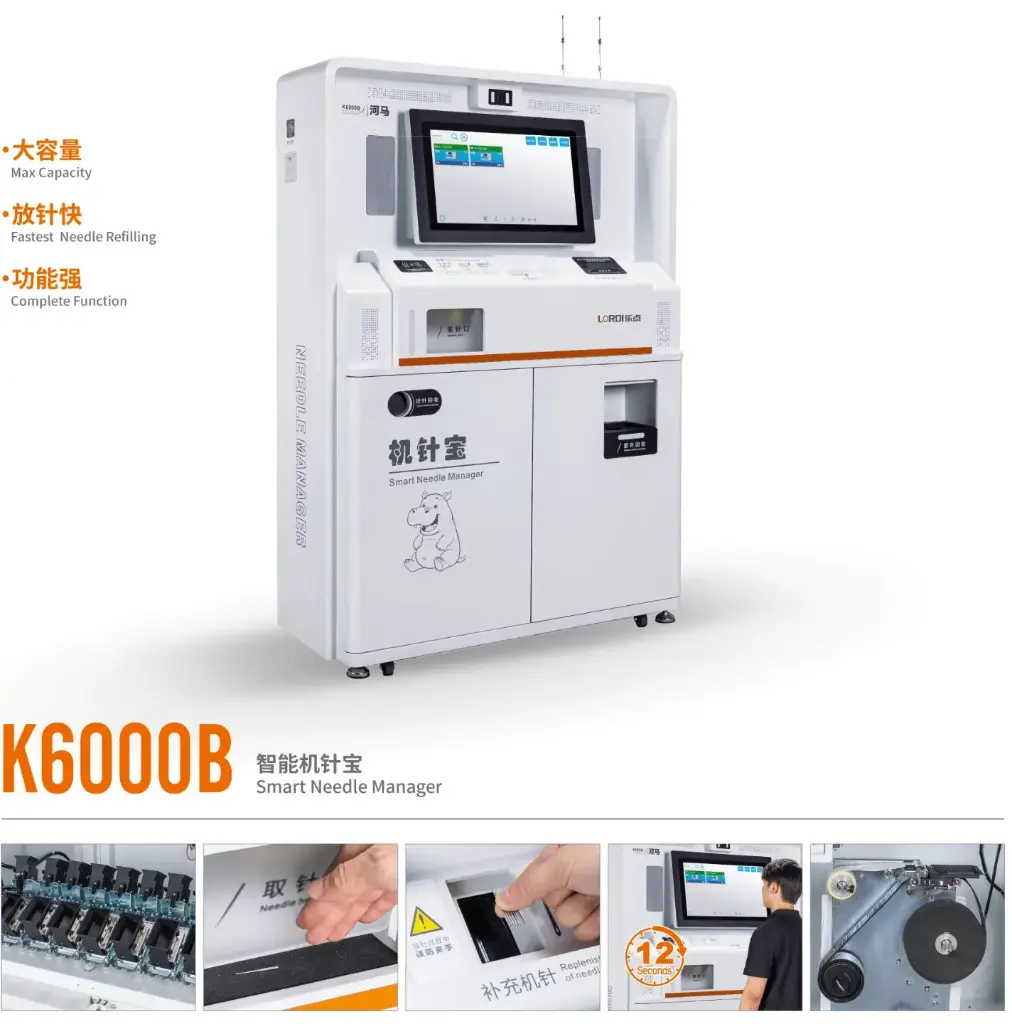 Smart Needle Manager Lordi K6000B, com sistema inteligente de gerenciamento automático