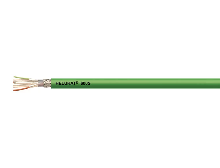 Cabo HELUKAT® 600S CAT.7 SF/FTP PUR CHAIN grün 4 x 2 x AWG 24 /7 (Mt)