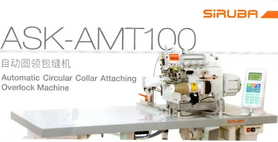 Automatismo para pregar golas Siruba ASK-AMT100  +- 220pcs/hora 