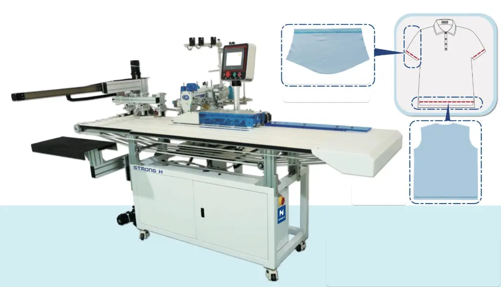 Maquina de bainhas em aberto automatica com cabeça Pegasus +-360Pcs / hora