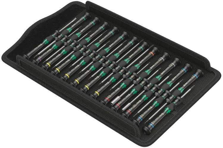 Conjunto de chaves de fendas Micro Big Pack 1 para aplicações eletrónicas - 25 peças Wera
