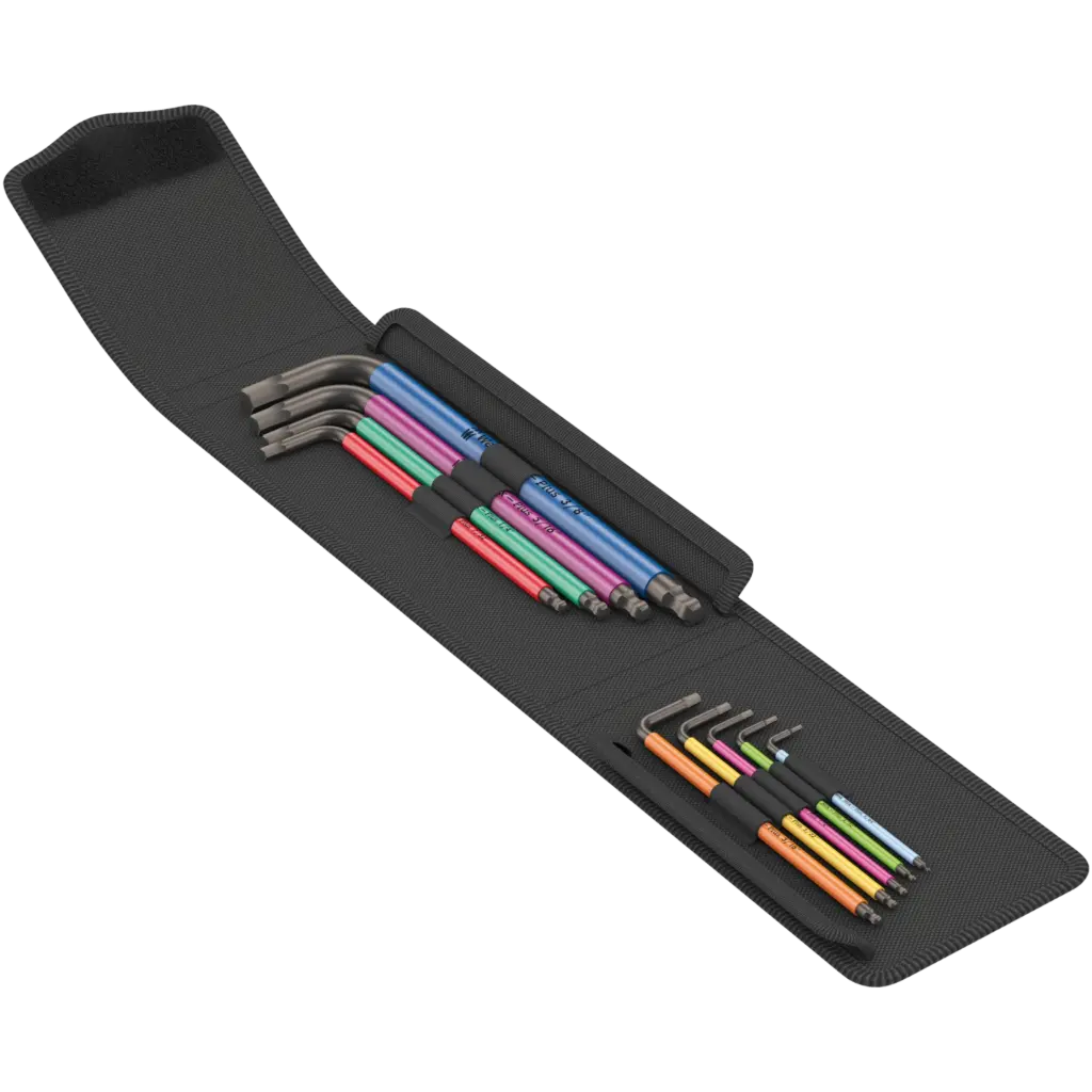 Conjunto de 9 chaves de Umbrako em polegadas Tool-Check Modular Hex-Plus 1  Wera = 05022639001