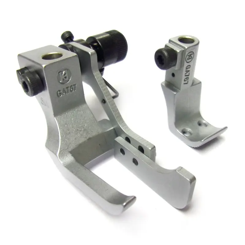 Conjunto de calcador com guia direito movel 2 agulhas - 6mm Durkopp-Adler
