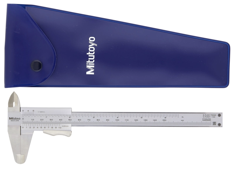 Paquimetro 150mm - 6pol (0.05mm - 1/128pol) com mola Mitutoyo 531-122
