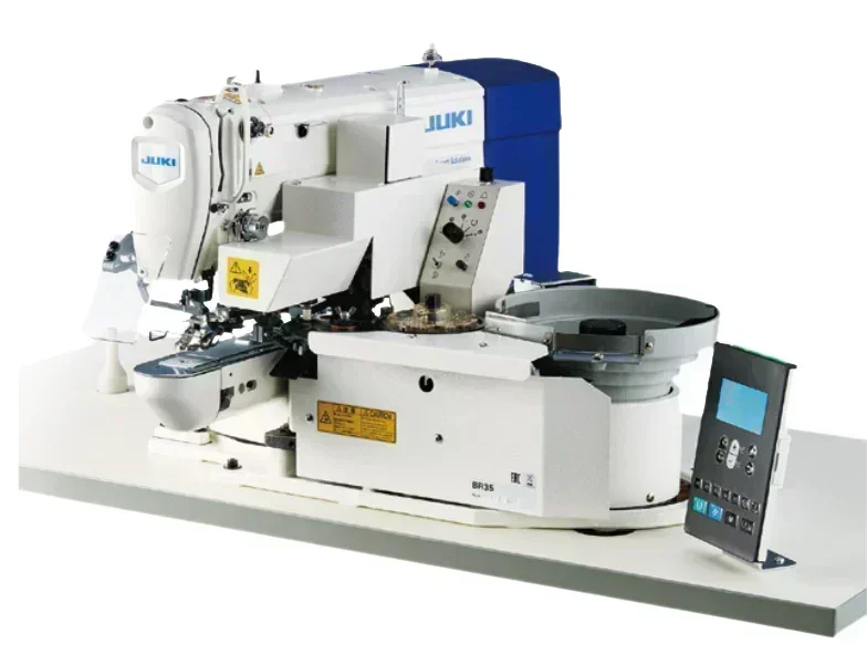 Máquina de pregar botões Juki LK1903CST311/BR35SGN-BB com alimentador de botões