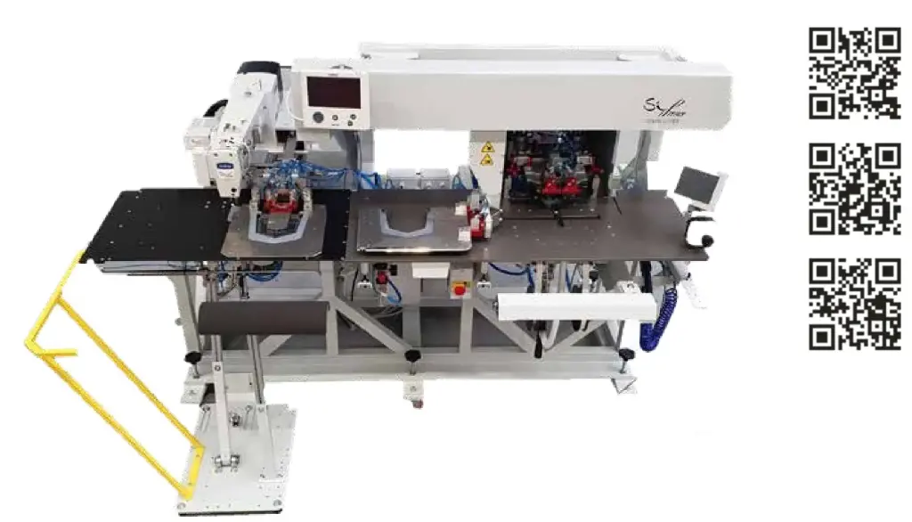 Maquina Automatica para vincar e pregar bolsos de chapa , com cabeça de costura Brother BAS 342 Sip-Italy PS342-RFG1.V2_C_RD