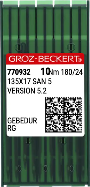 Agulhas 135X17 SAN 5 GEBEDUR RG - 180